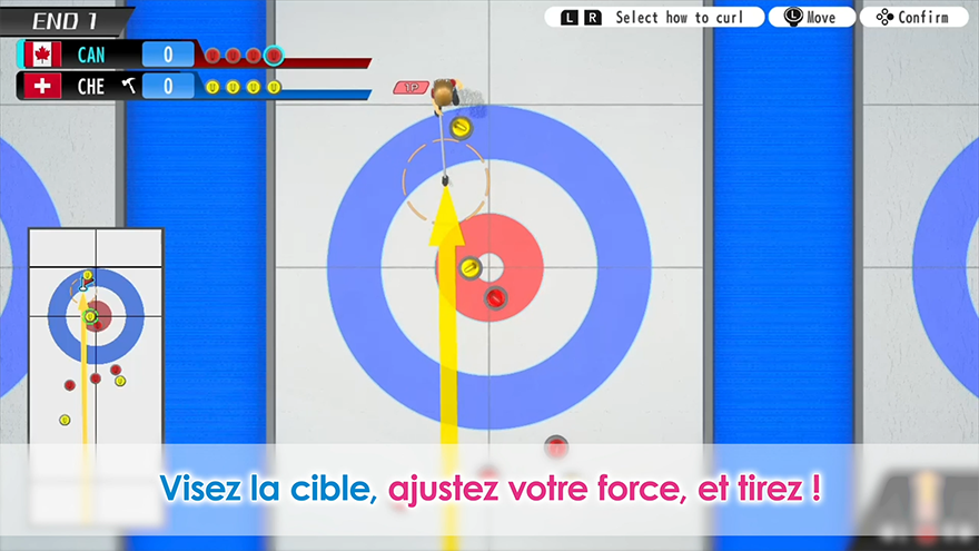 Un tout nouveau jeu de curling arrive sur Nintendo Switch™! Apprenez à maîtriser les commandes et devenez un champion de curling!